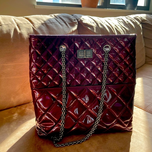 CHANEL Handbags - Chanel Reissue Tote Patent Leather Quilted